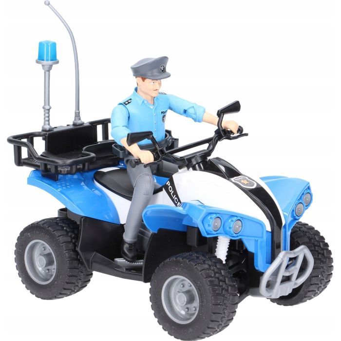 Спецтехника Bruder полицейский квадроцикл + фигурка полисмен (63010) изображение 3