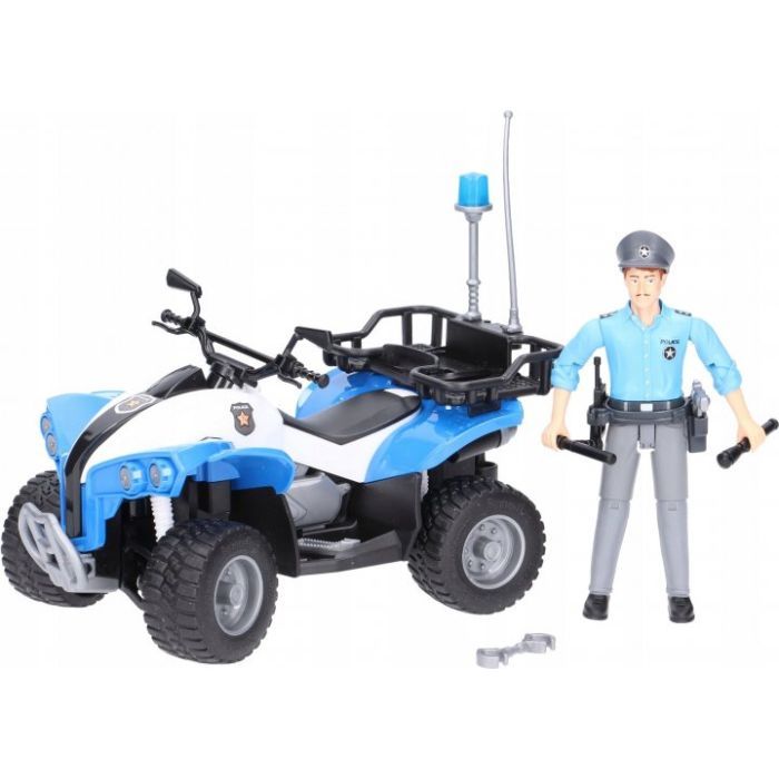Спецтехника Bruder полицейский квадроцикл + фигурка полисмен (63010) изображение 5