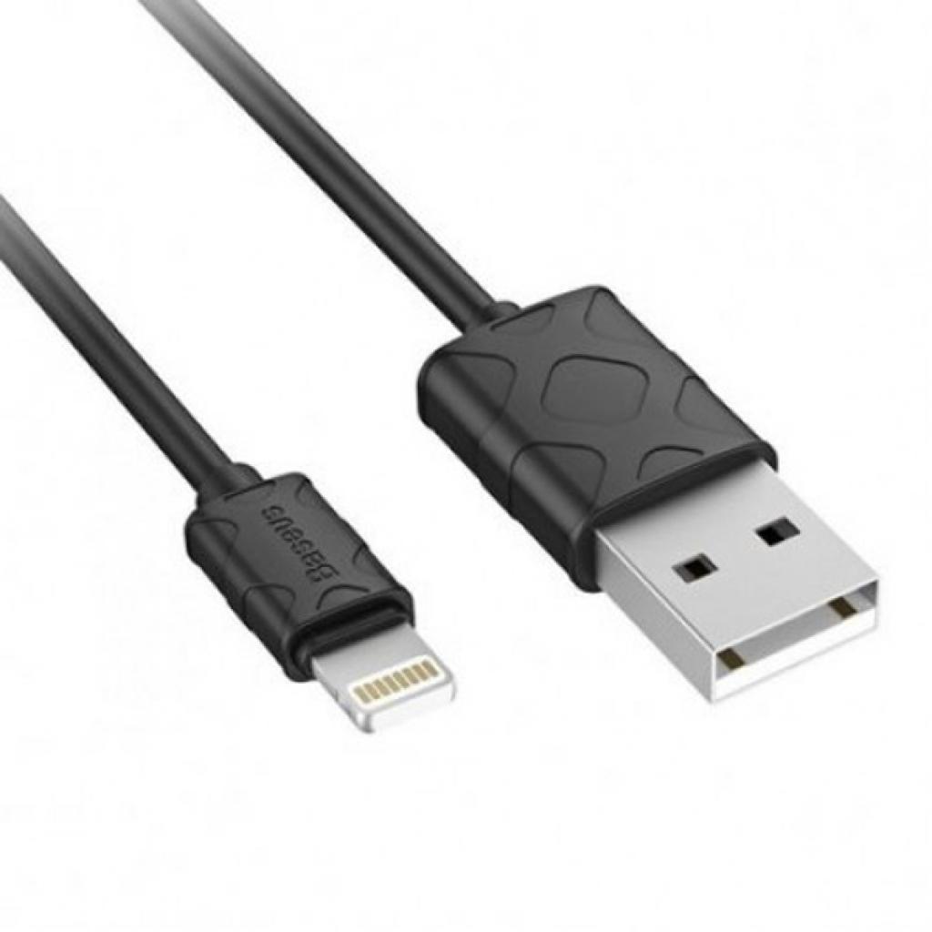 Дата кабель USB 2.0 AM to Lightning 1.0m Yaven Black Baseus (CALUN-01) зображення 2