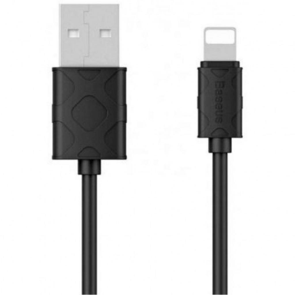 Дата кабель USB 2.0 AM to Lightning 1.0m Yaven Black Baseus (CALUN-01)