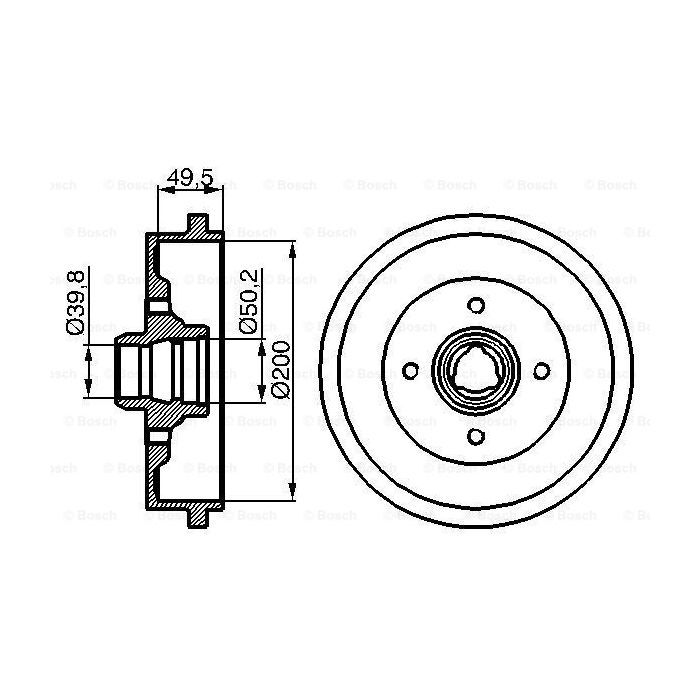Гальмівний барабан Bosch 0 986 477 041
