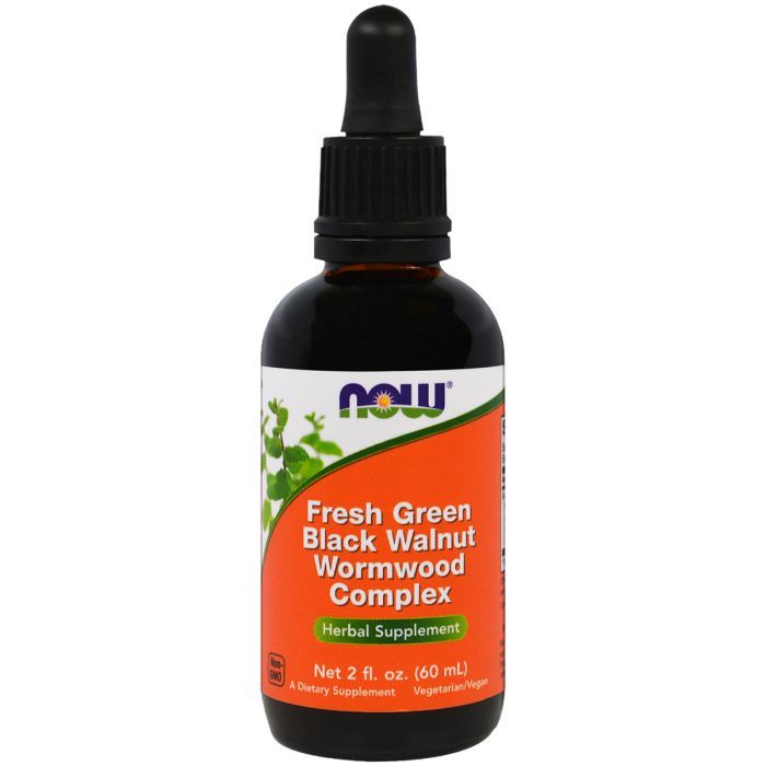 Травы Now Foods Комплекс Черный Грецкий Орех и Полынь, Black Walnut Wormwood (NOW-04982)