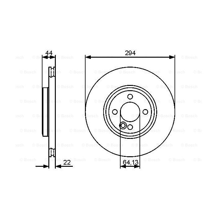 Тормозной диск Bosch 0 986 479 438 изображение 5