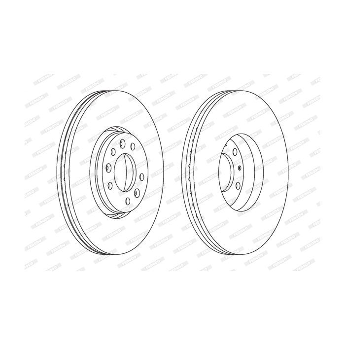 Тормозной диск FERODO DDF1615