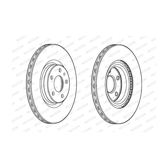 Тормозной диск FERODO DDF2329C