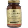 Витамин Solgar Вітамін D3, Vitamin D3, 55 mcg (2200 IU), 100 вегетаріанськ (SOL-03317)