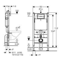 Инсталляция Geberit Geberit Duofix PRO 20 (118.315.21.2/118.315.21.1) изображение 4