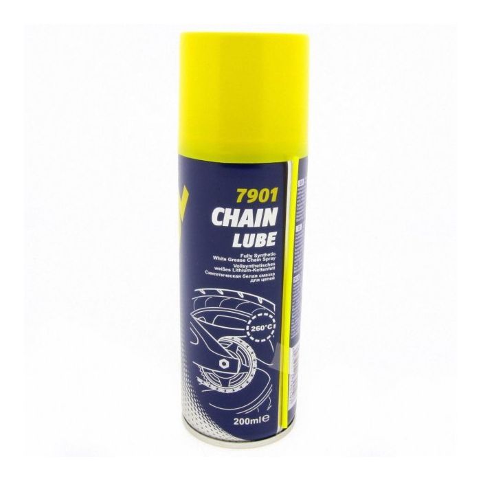 Мастило автомобільне Mannol синтетичне біле Chain Lube (200ml) (7901)