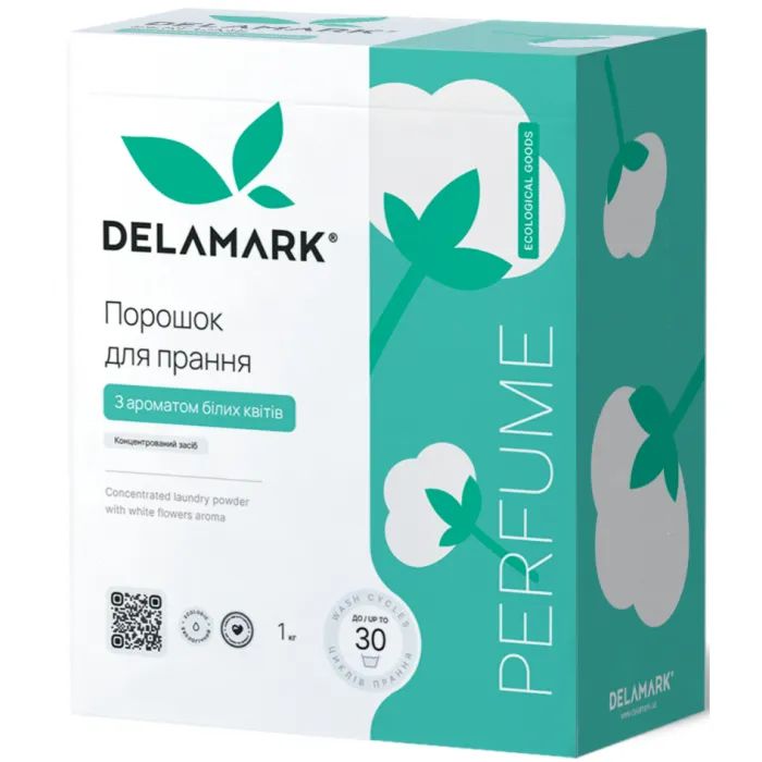 Стиральный порошок DeLaMark Universal с ароматом белых цветов 1 кг (4820152330215)