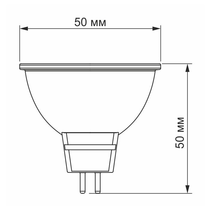 Лампочка TITANUM LED MR16e 6W GU5.3 4100K (VL-MR16e-06534) зображення 2