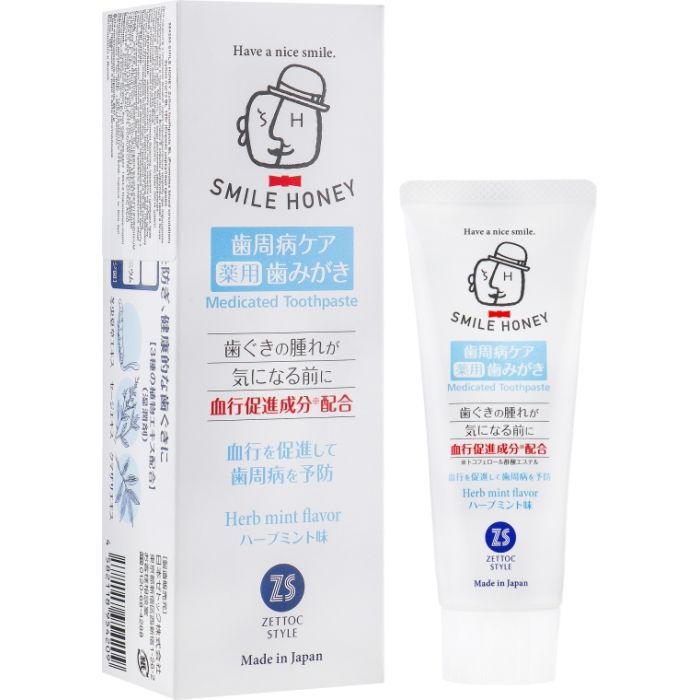 Зубная паста Zettoc Smile Honey Blood Circulation Promoting 120 г (4582118954209) изображение 2