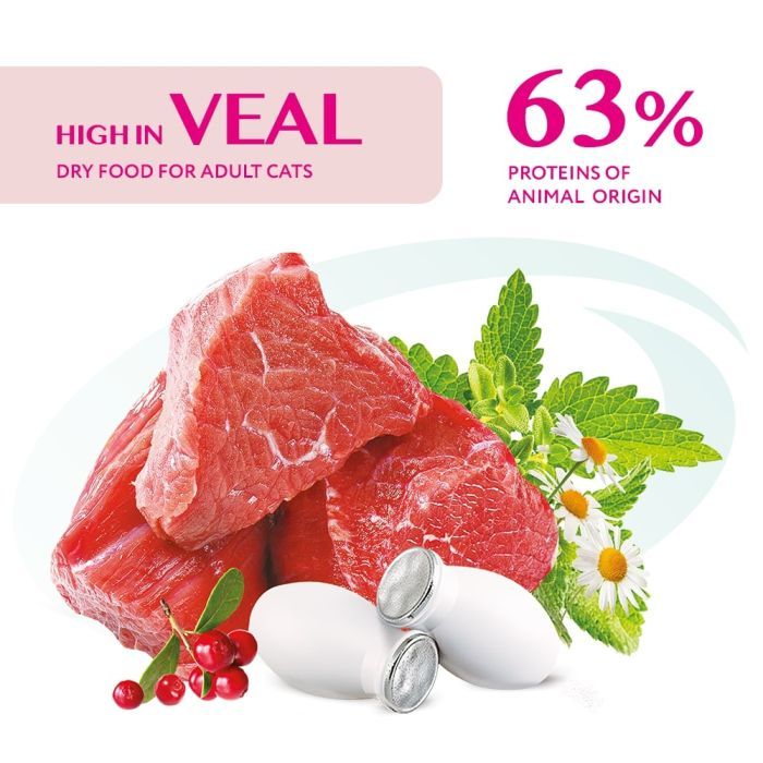 Сухой корм для кошек Optimeal со вкусом телятины 1.5 кг (4820215364690) изображение 2