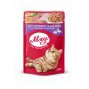Влажный корм для кошек Мяу! в соусе со вкусом рагу с кроликом и индейкой 100 г (4820083902819)