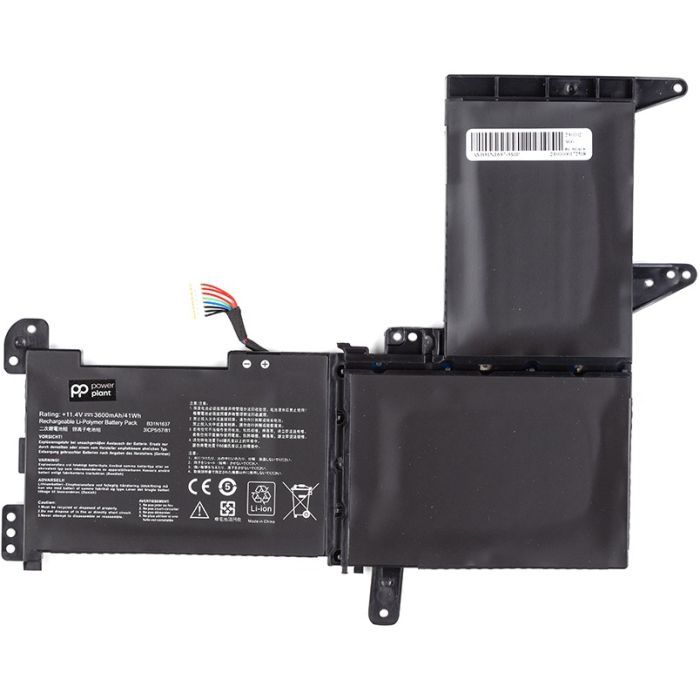 Аккумулятор для ноутбука PowerPlant ASUS VivoBook S15 (B31N1637) 11.4V 3600mAh (NB431120) изображение 2