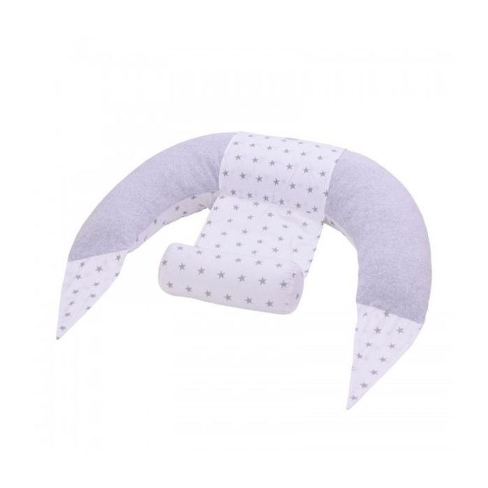 Подушка Верес для кормления Comfort Lux Velour stars grey 200х75 (302.04.2)