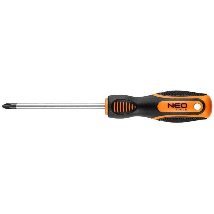 Отвертка Neo Tools крестовая, PH2 x 100 мм, CrV (04-180)