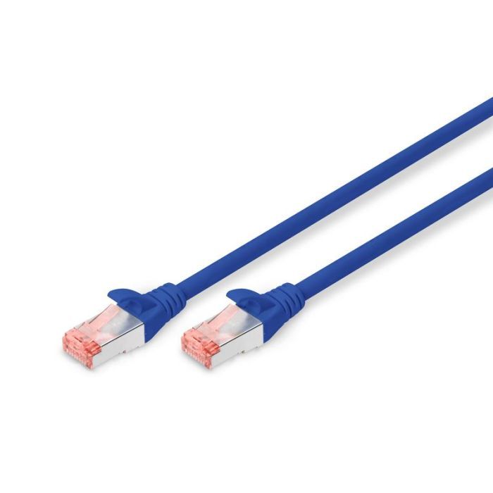 Патч-корд 1м, CAT 6 S-FTP, AWG 27/7, LSZH, blue Digitus (DK-1644-010/B) > цены в Киеве и Украине Патч-корд 1м, CAT 6 S-FTP, AWG 27/7, LSZH, blue Digitus (DK-1644-010/B)
