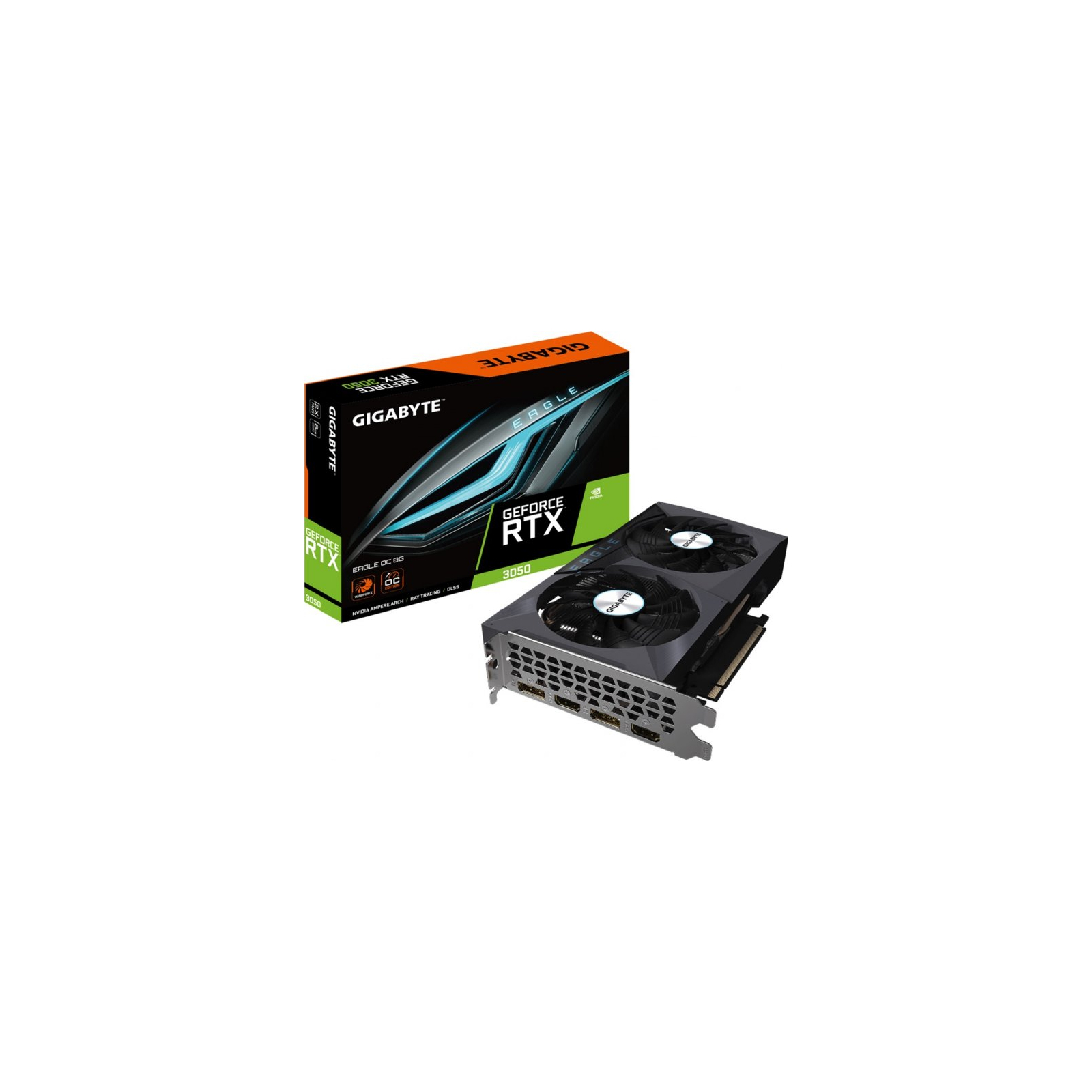 Видеокарта GIGABYTE GeForce RTX3050 8Gb EAGLE OC (GV-N3050EAGLE OC-8GD) изображение 7