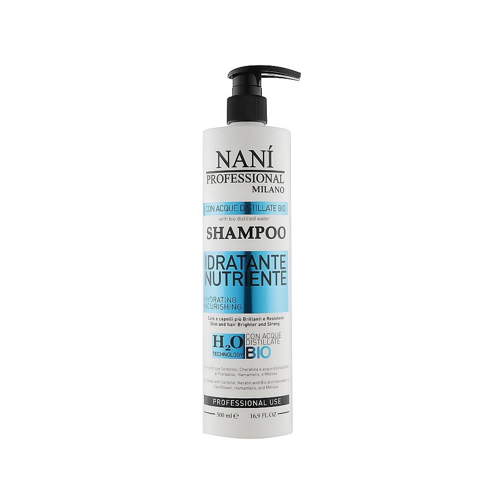 Шампунь Nani Professional Milano Hydrating & Nourishing для всіх типів волосся 500 мл (8034055534120)