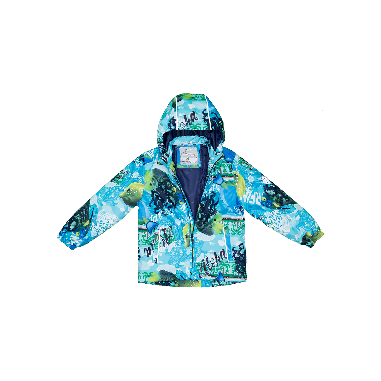 Комплект верхней одежды Huppa YOKO 41190014 синий с принтом/тёмно-синий 110 (4741468786964) изображение 5