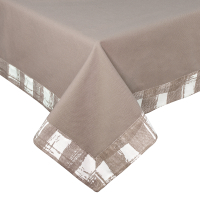 Photos - Tablecloth / Napkin Home Line Скатертина  з рамкою капучино, 140х180 см  158357 (158357)