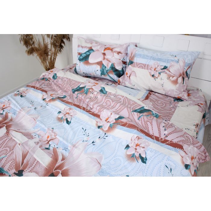 Постільна білизна MirSon Сатин 22-1284 Spring flowering Сімейний 160x220 (2200003592160) зображення 3
