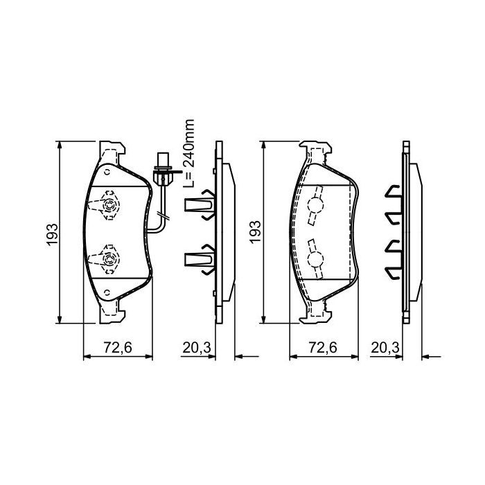 Гальмівні колодки Bosch 0 986 494 200