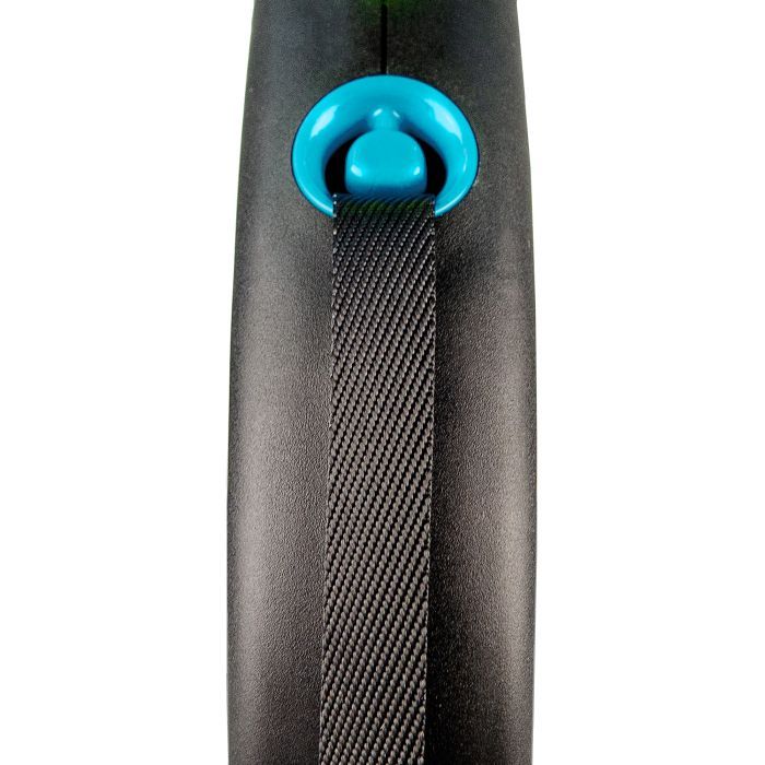 Повідець для собак Flexi Black Design S стрічка 5 м (блакитний) (4000498033937) зображення 2