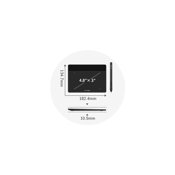 Графический планшет XP-Pen Deco Fun Black (Deco Fun XS_BK) изображение 2