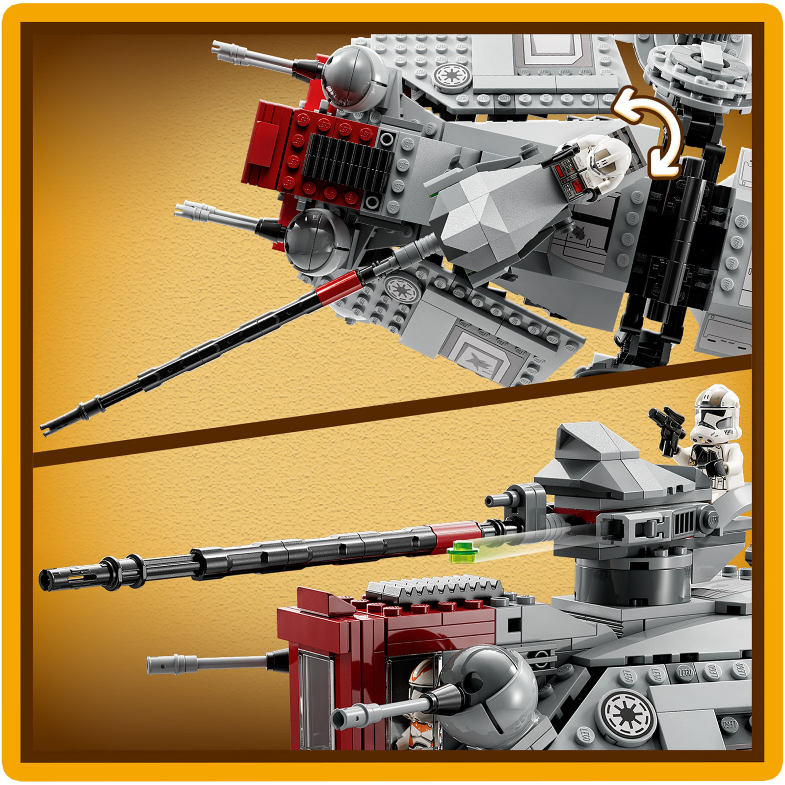 Конструктор LEGO Star Wars Крокоход AT-TE 1082 деталей (75337) изображение 8