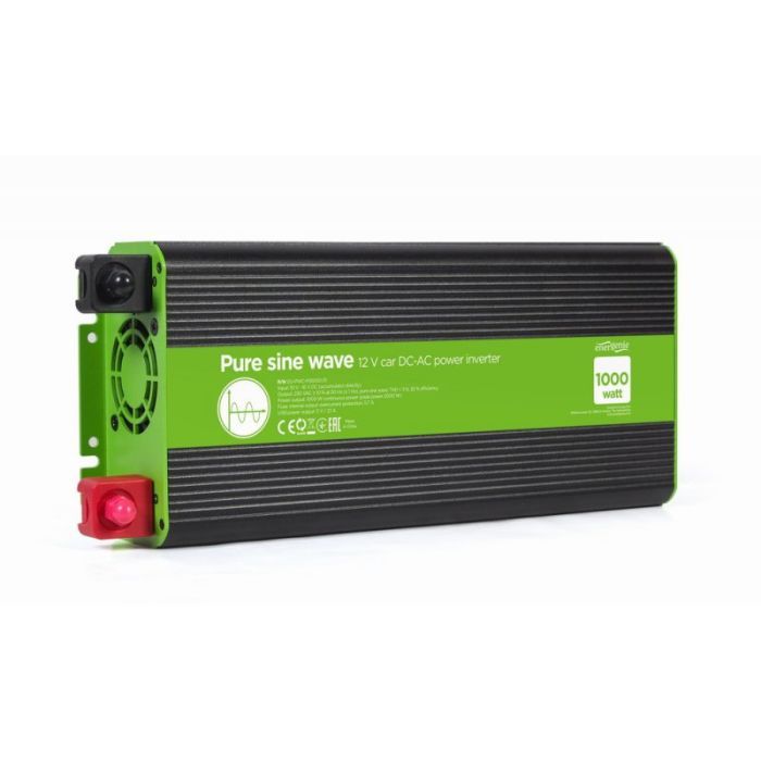 Автомобильный инвертор 12V/230V 1000W (2000W peak power) чистая синусоида EnerGenie (EG-PWC-PS1000-01) изображение 2