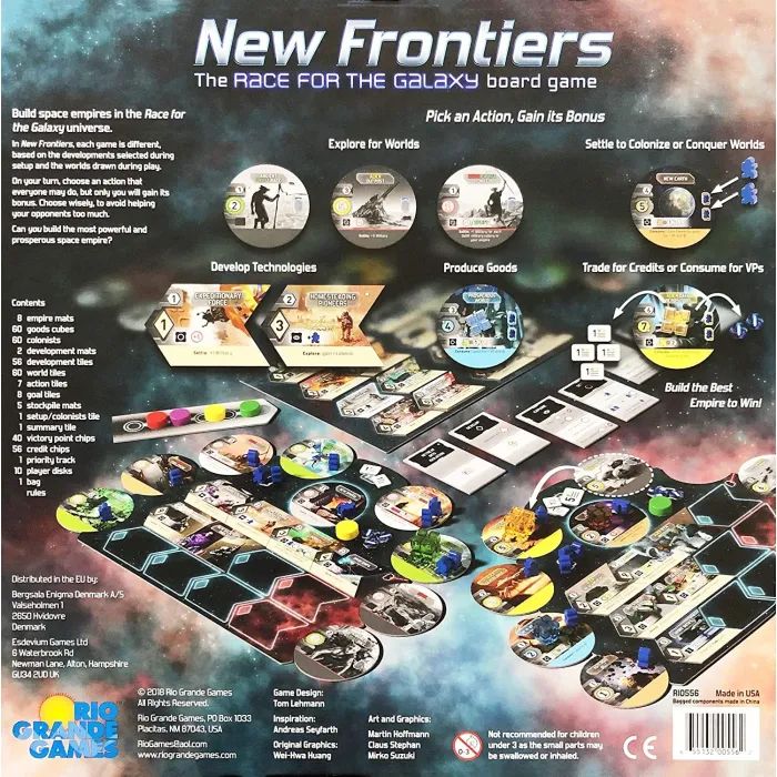 Настільна гра Rio Grande Games Race for the Galaxy: New Frontiers (Боротьба за галактику: Нові рубежі) (6501158) зображення 2