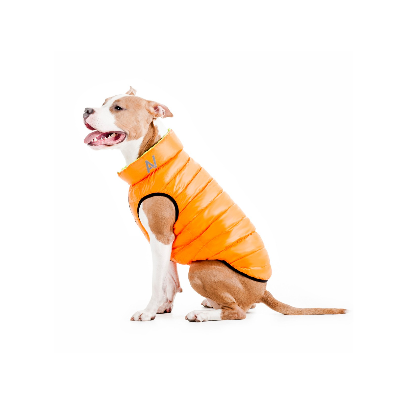 Курточка для животных Airy Vest двусторонняя L 65 оранжево-салатовая (1638) изображение 8