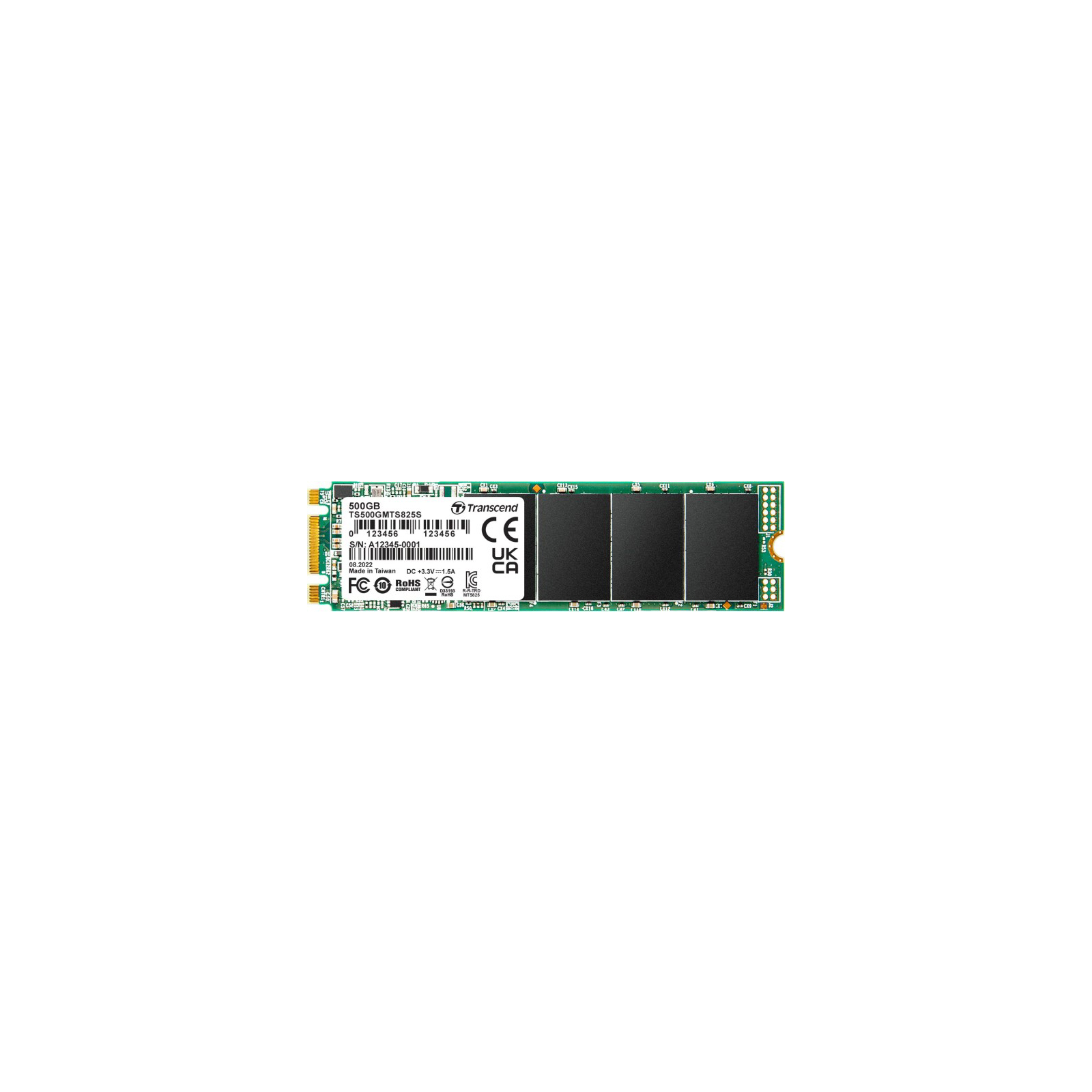 Накопитель SSD M.2 2280 500GB Transcend (TS500GMTS825S)