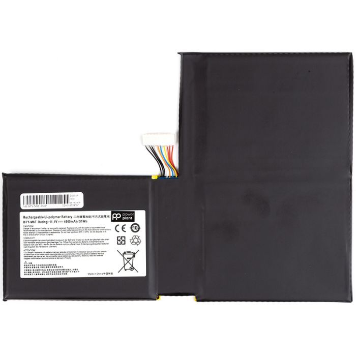 Аккумулятор для ноутбука MSI BTY-M6F-3S1P 11.4V 4600mAh PowerPlant (NB470150)