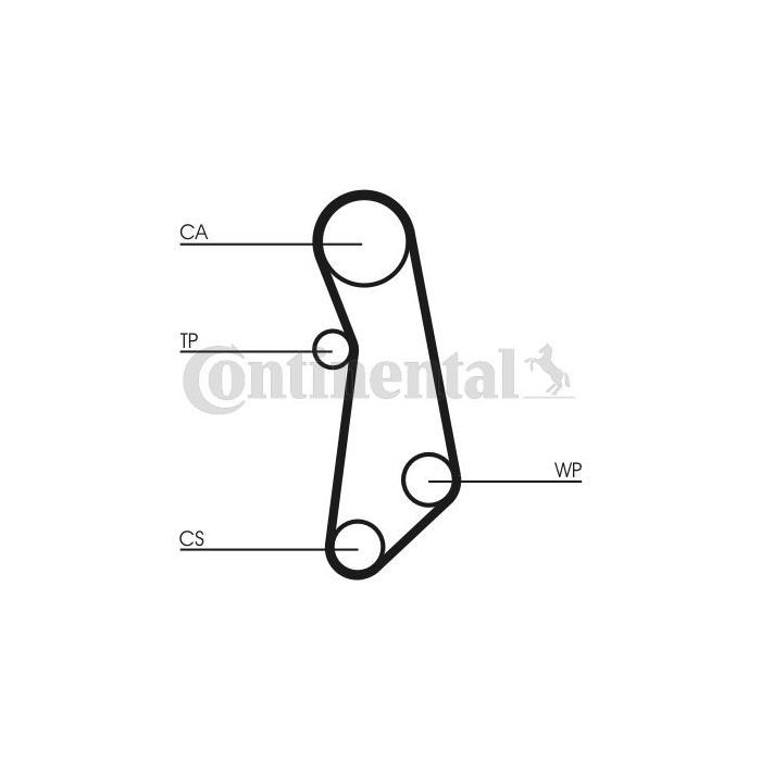 Комплект ременя ГРМ з помпой CONTITECH CT1115WP1 зображення 3