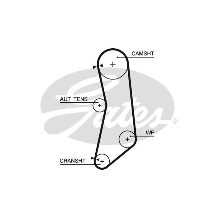 Комплект ременя ГРМ з помпой Gates KP15627XS зображення 2 Комплект ременя ГРМ з помпой Gates KP15627XS зображення 2