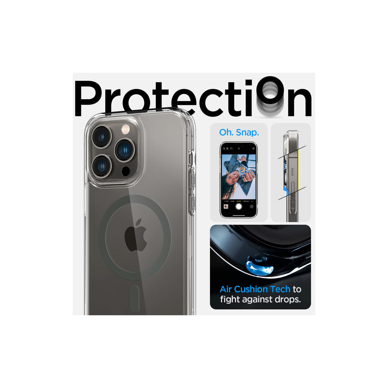 Чехол для мобильного телефона Spigen Apple Iphone 14 Pro Max Ultra Hybrid MagFit, Carbon Fiber (ACS04827) изображение 10
