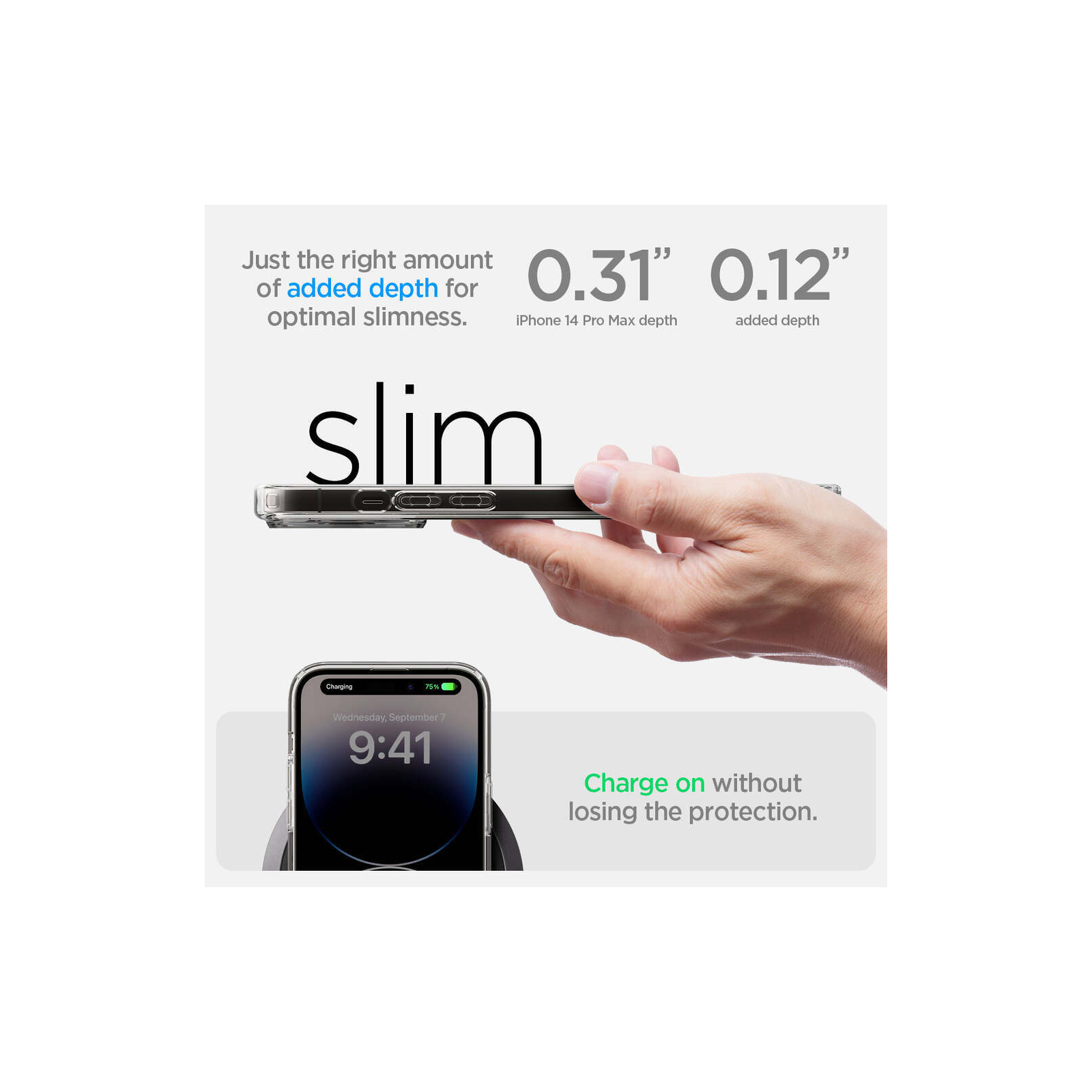 Чехол для мобильного телефона Spigen Apple Iphone 14 Pro Max Ultra Hybrid MagFit, Carbon Fiber (ACS04827) изображение 11