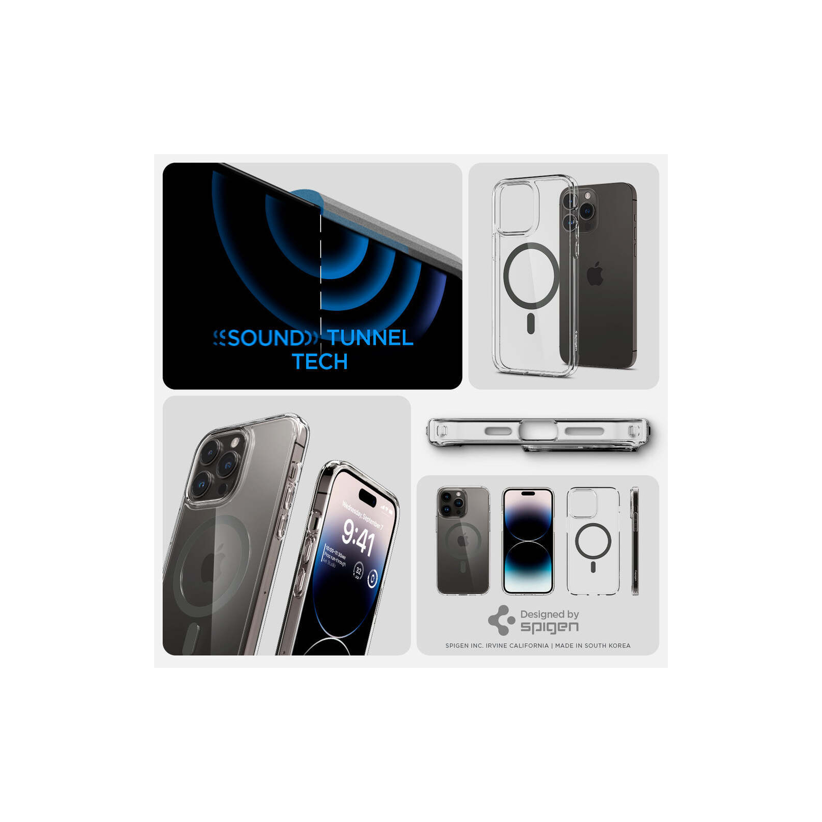 Чехол для мобильного телефона Spigen Apple Iphone 14 Pro Max Ultra Hybrid MagFit, Carbon Fiber (ACS04827) изображение 12