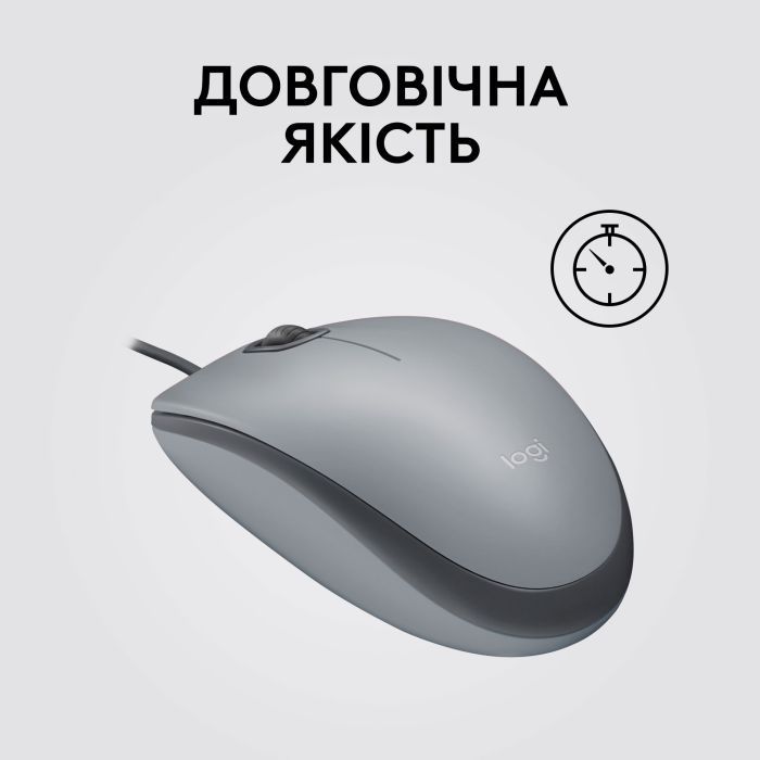 Мишка Logitech M110 Silent USB Mid Gray (910-006760) зображення 6