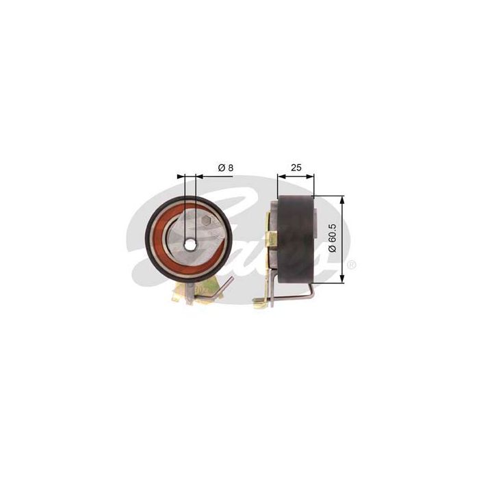 Ролик натяжителя ремня Gates T43023