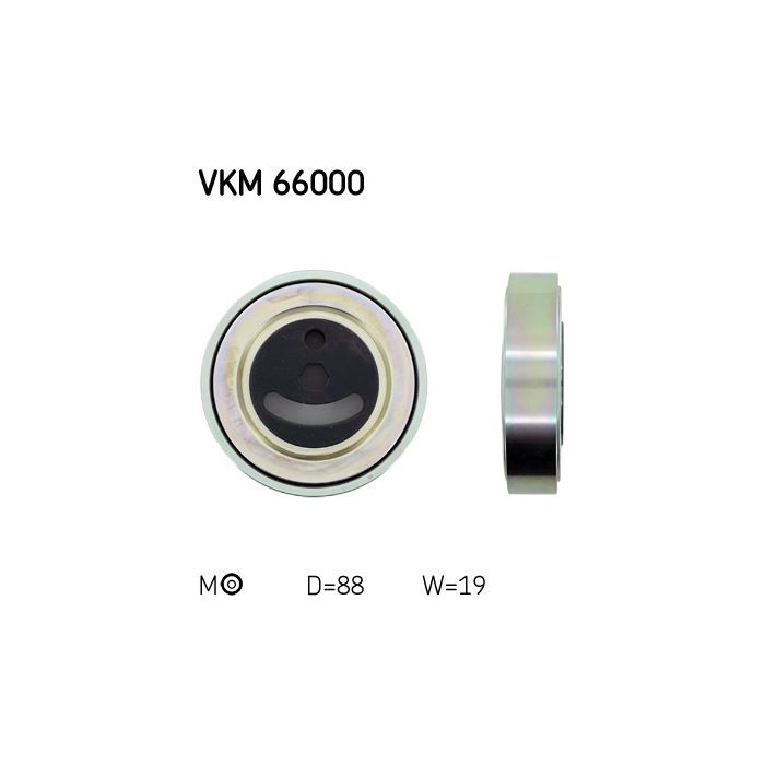 Ролик натяжителя ремня SKF VKM 66000