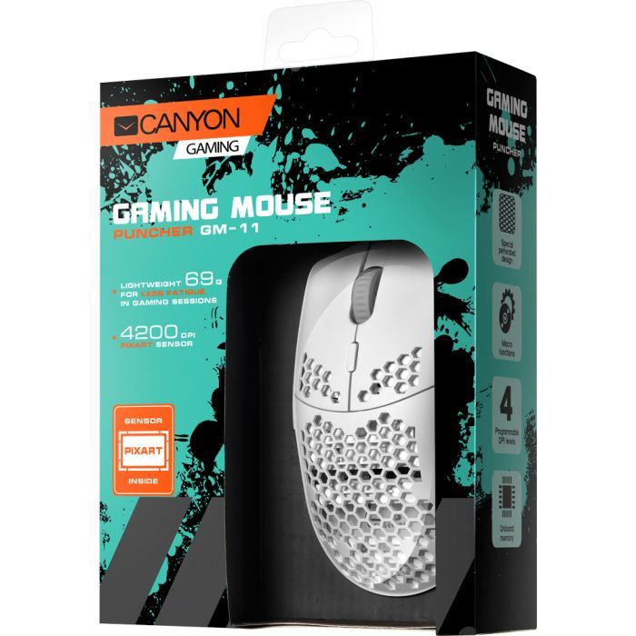 Мышка Canyon Puncher GM-11 USB Black (CND-SGM11B) изображение 6