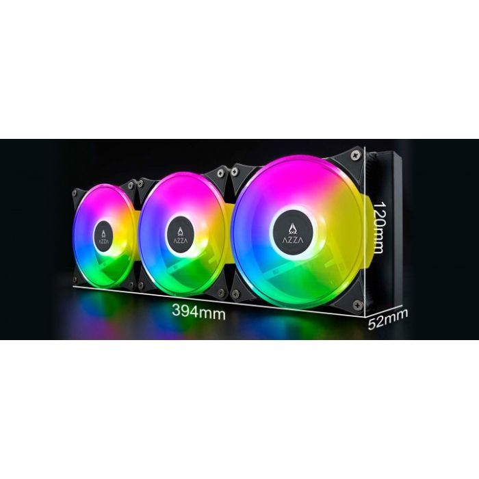 Система жидкостного охлаждения Azza Blizzard SP 360 (LCAZ-360R-ARGB SP) изображение 3