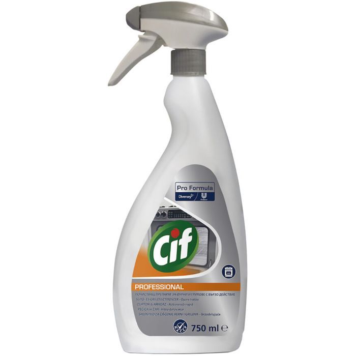 Средство для чистки гриля Cif Professional для печей и грилей с распылителем 750 мл (7615400784998)