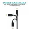 Дата кабель USB 2.0 AM to Lightning 1.8m 2.1A MFI Black Choetech (IP0027-BK) зображення 3
