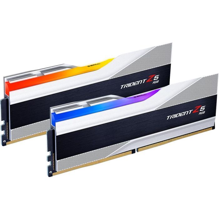 Модуль памяти для компьютера DDR5 64GB (2x32GB) 6000 Trident Z5 RGB Silver G.Skill (F5-6000J3238G32GX2-TZ5RS) изображение 2