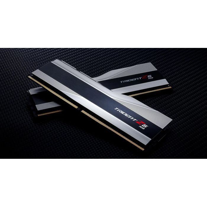 Модуль памяти для компьютера DDR5 64GB (2x32GB) 6000 Trident Z5 RGB Silver G.Skill (F5-6000J3238G32GX2-TZ5RS) изображение 4