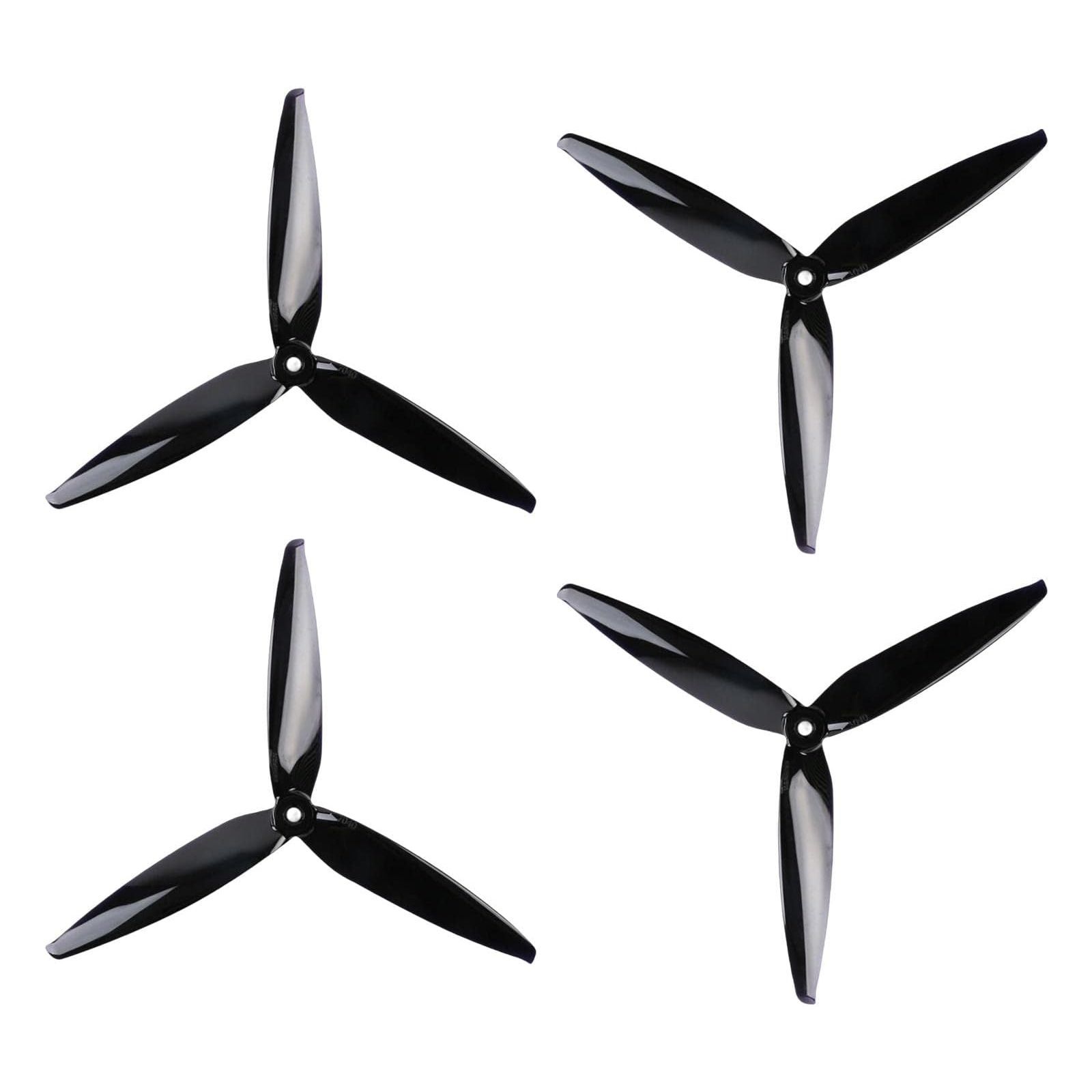 Gemfan Flash 7040 3-Blade Propellers - 7 Inch Racing Props For High-Speed Drones (4-Pack)
